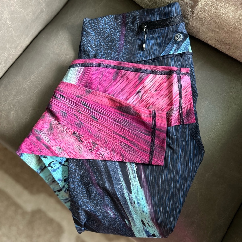 Lululemon leggings tie-dye 8 speed wunder Under